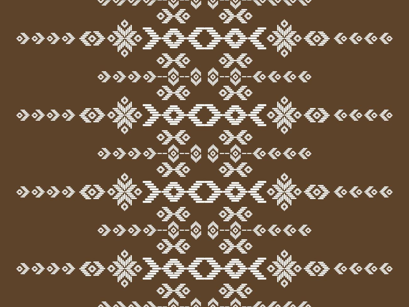Ikat seamless pattern in tribal. Fabric ethnic pattern art. American, Mexican style. vector