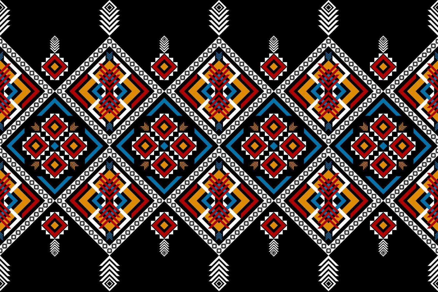 Beautiful Aztec pattern art. Geometric ethnic seamless pattern in tribal. vector