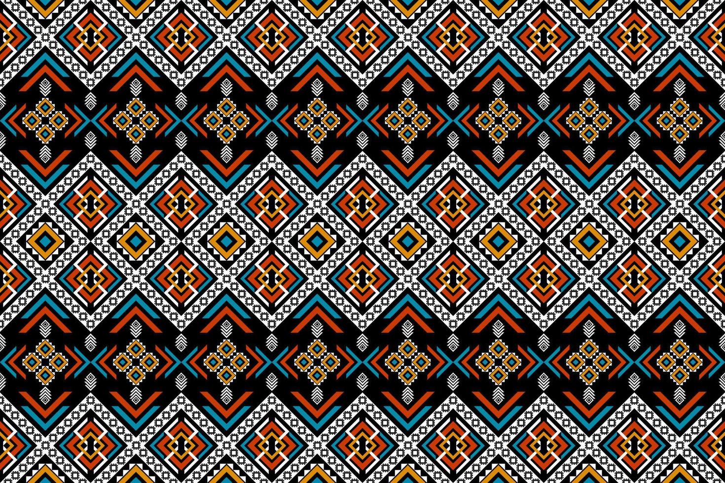 Geometric ethnic seamless pattern in tribal. Fabric ethnic pattern art. vector
