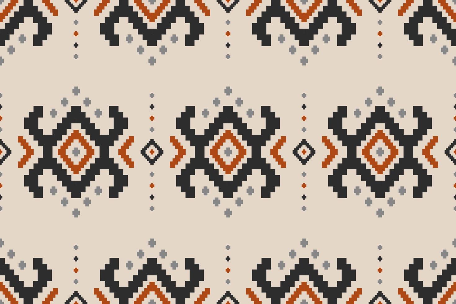 patrón étnico oriental de tela. patrón étnico ikat sin costuras en tribal. vector