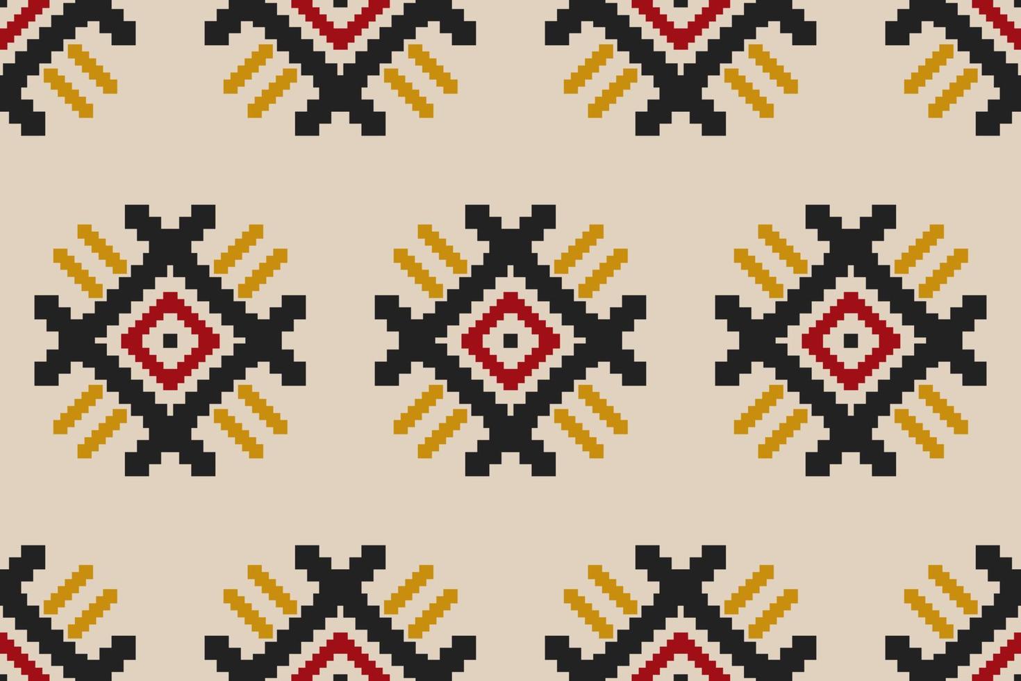 patrón geométrico étnico sin costuras en tribal. tela estilo indio. arte abstracto ikat. vector