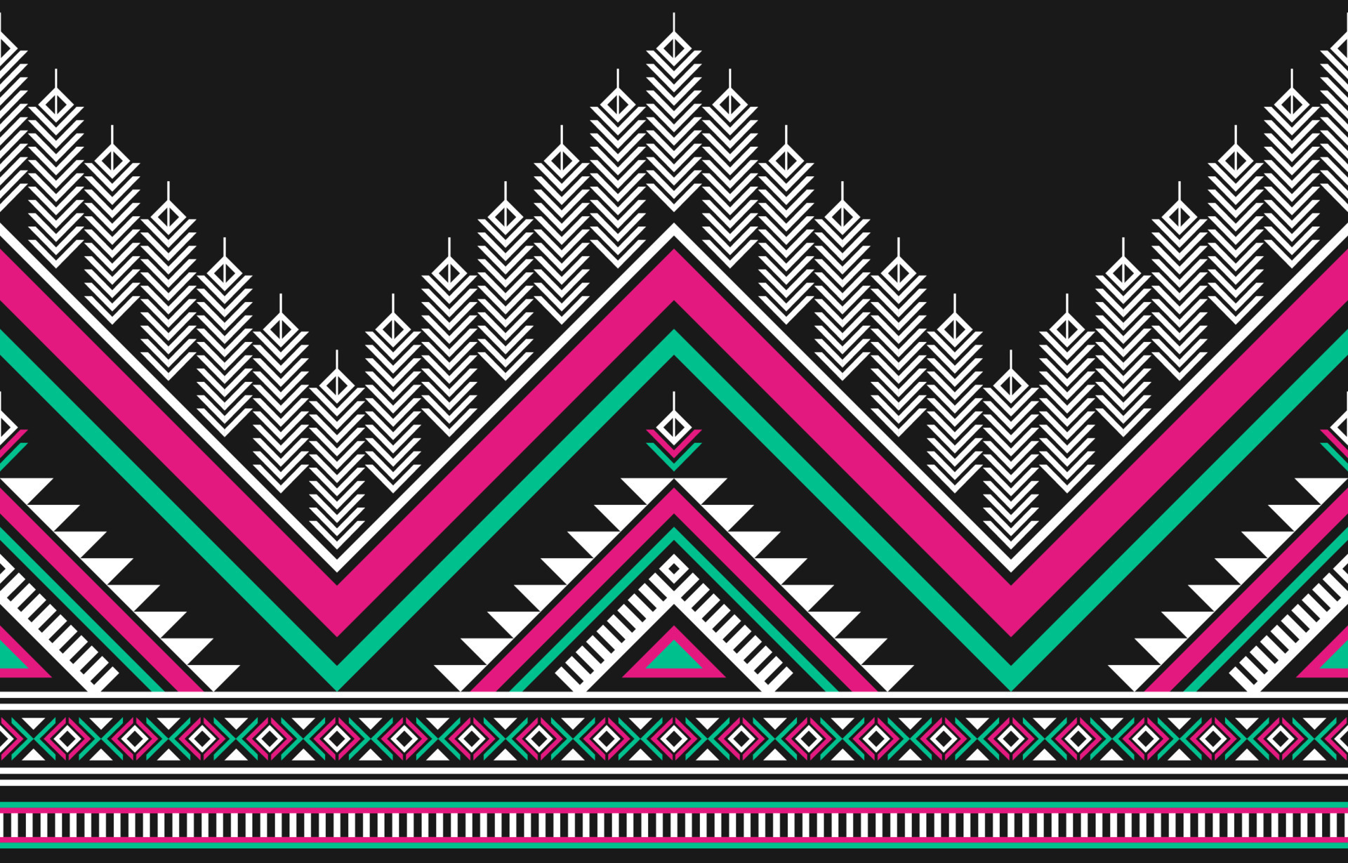 Abstract ethnic Aztec art. Geometric seamless pattern in tribal. Border  decoration. 11511420 Vector Art at Vecteezy