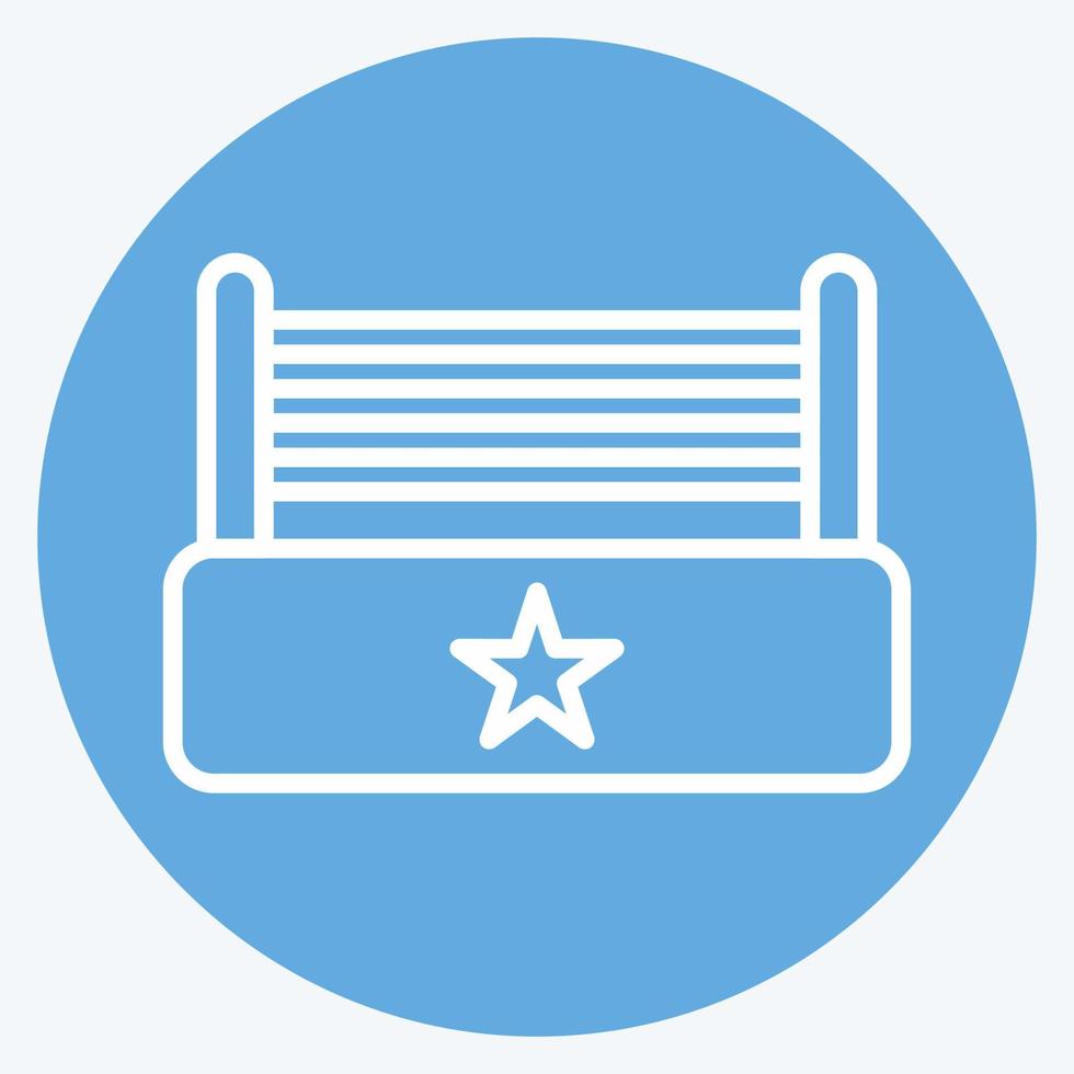 Icon Ring. related to Combat Sport symbol. blue eyes style. simple design editable. simple illustration.boxing vector