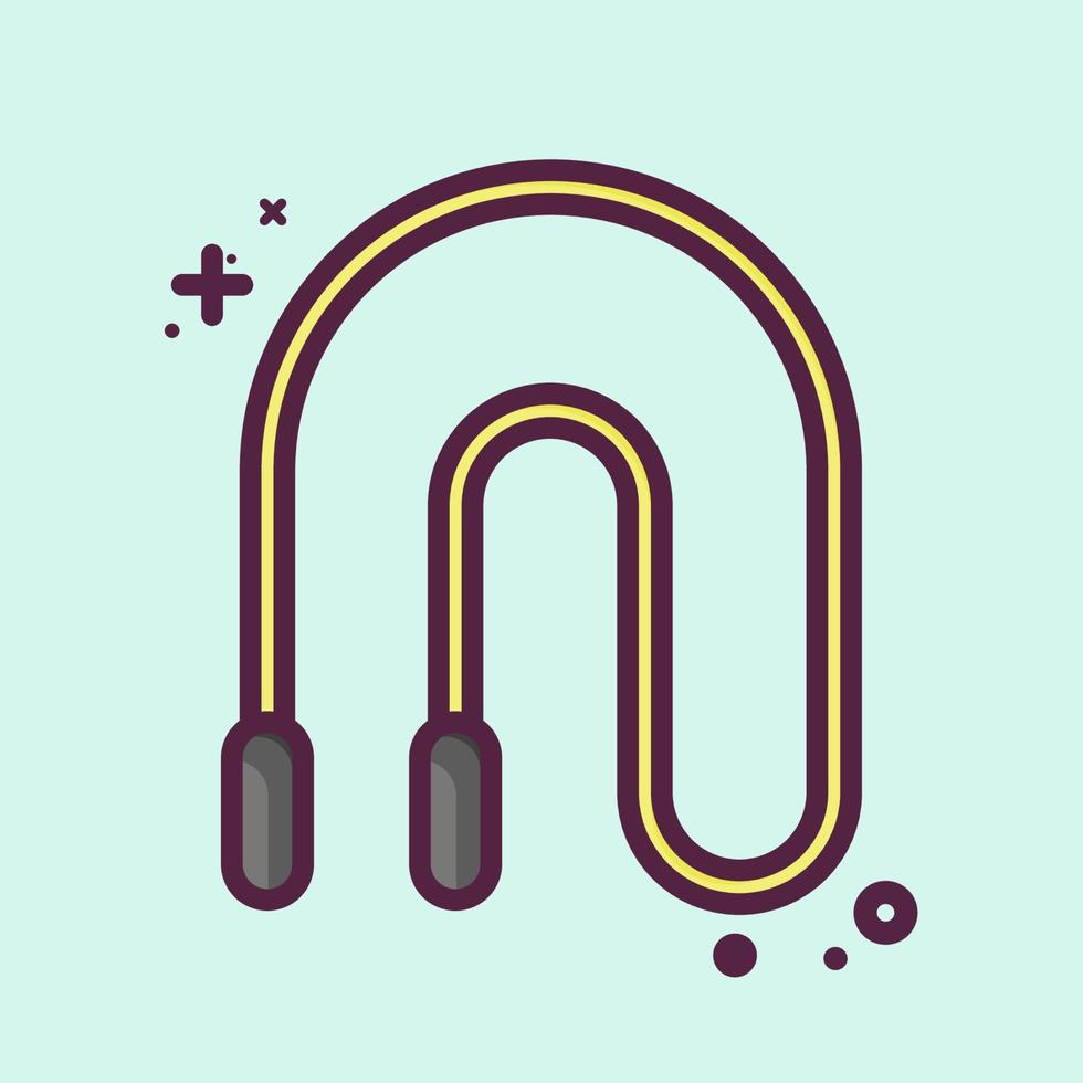 Icon Skipping Rope. related to Combat Sport symbol. MBE style. simple design editable. simple illustration.boxing vector