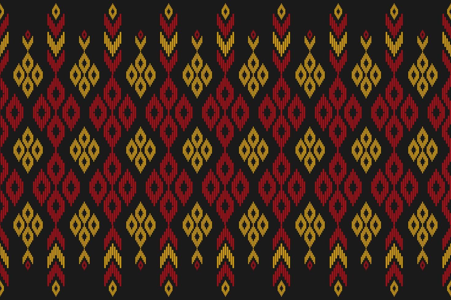 Carpet ethnic pattern art. Ikat seamless pattern in tribal. American, Mexican style. vector