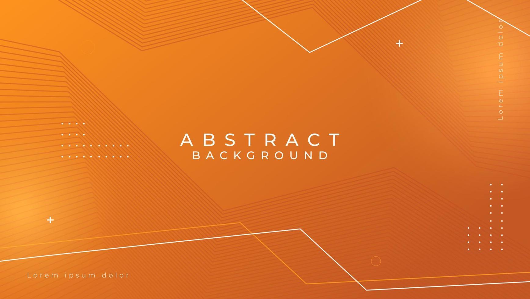 abstract orange background with lines vector