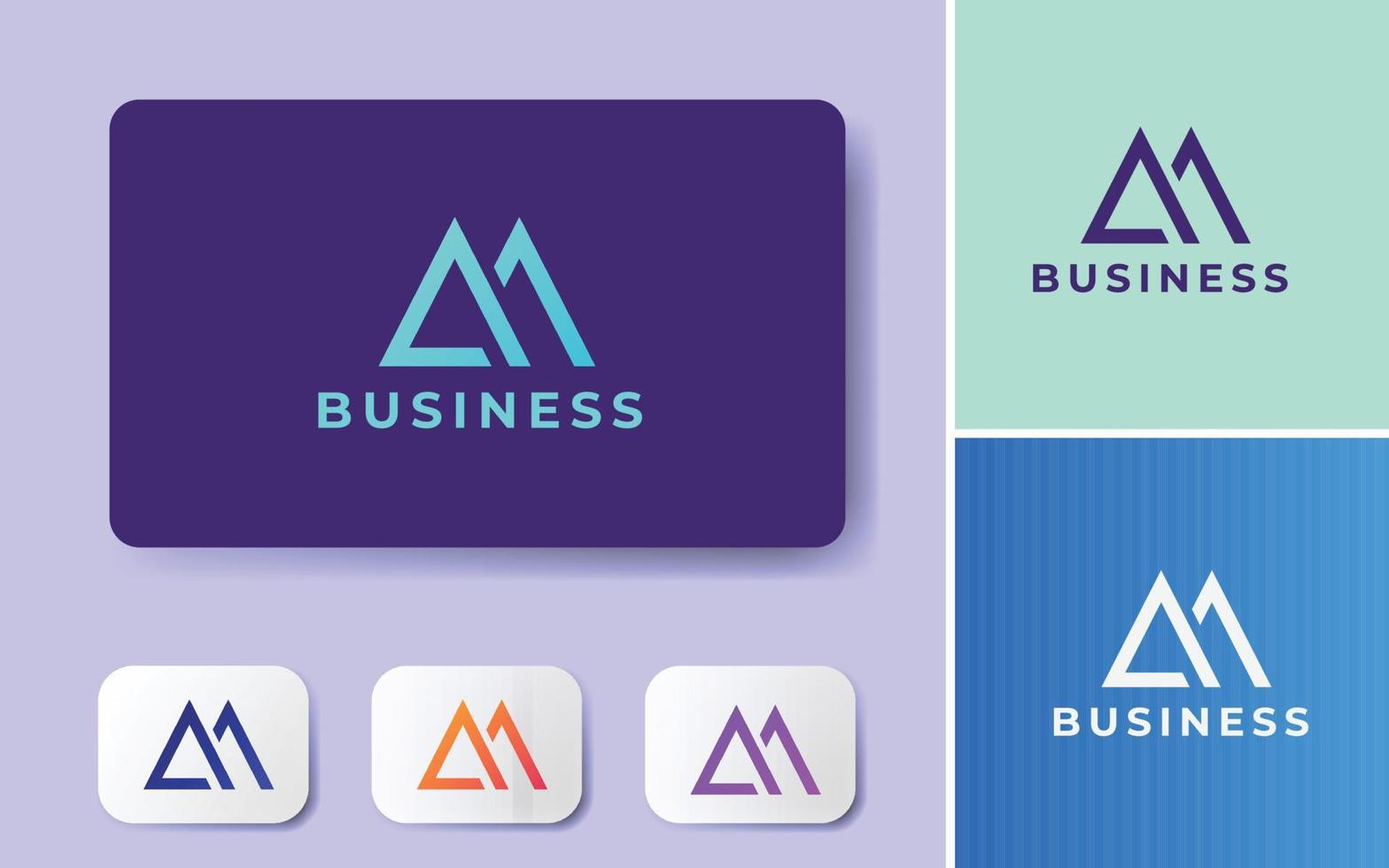 Modern Letter A Logo, Minimal Corporate Business Or Company Logo, Logo For Branding Vector Illustration Template