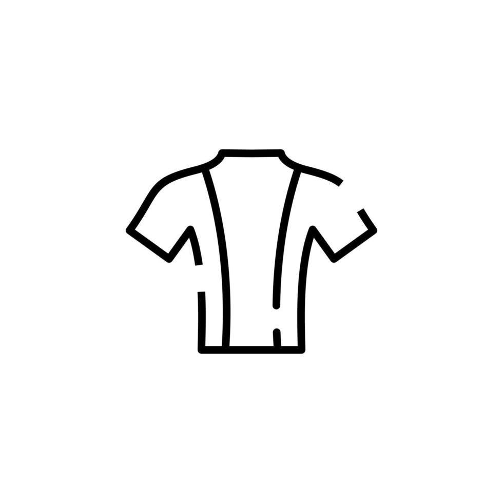 Shirt, Fashion, Polo, Clothes Dotted Line Icon Vector Illustration Logo Template. Suitable For Many Purposes.