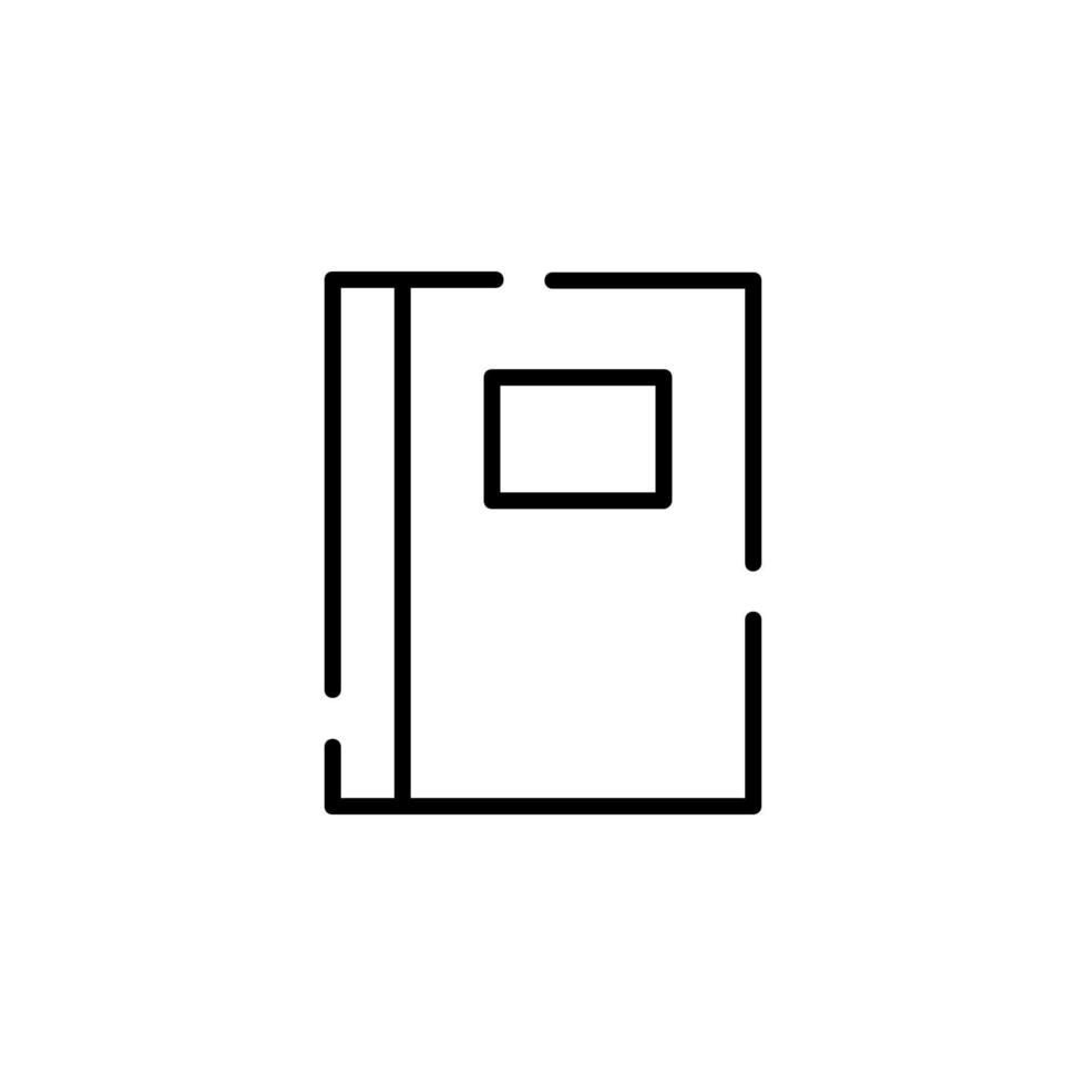 Book, Read, Library, Study Dotted Line Icon Vector Illustration Logo Template. Suitable For Many Purposes.