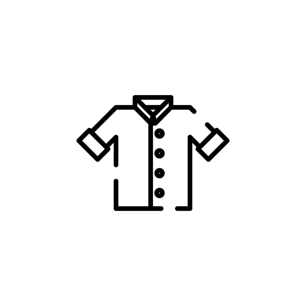 camisa, moda, polo, ropa línea punteada icono vector ilustración logotipo plantilla. adecuado para muchos propósitos.