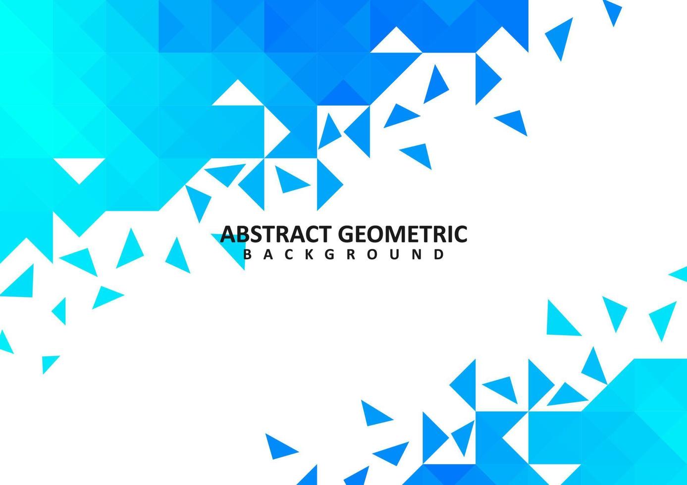 diseño de fondo de vector geométrico azul abstracto