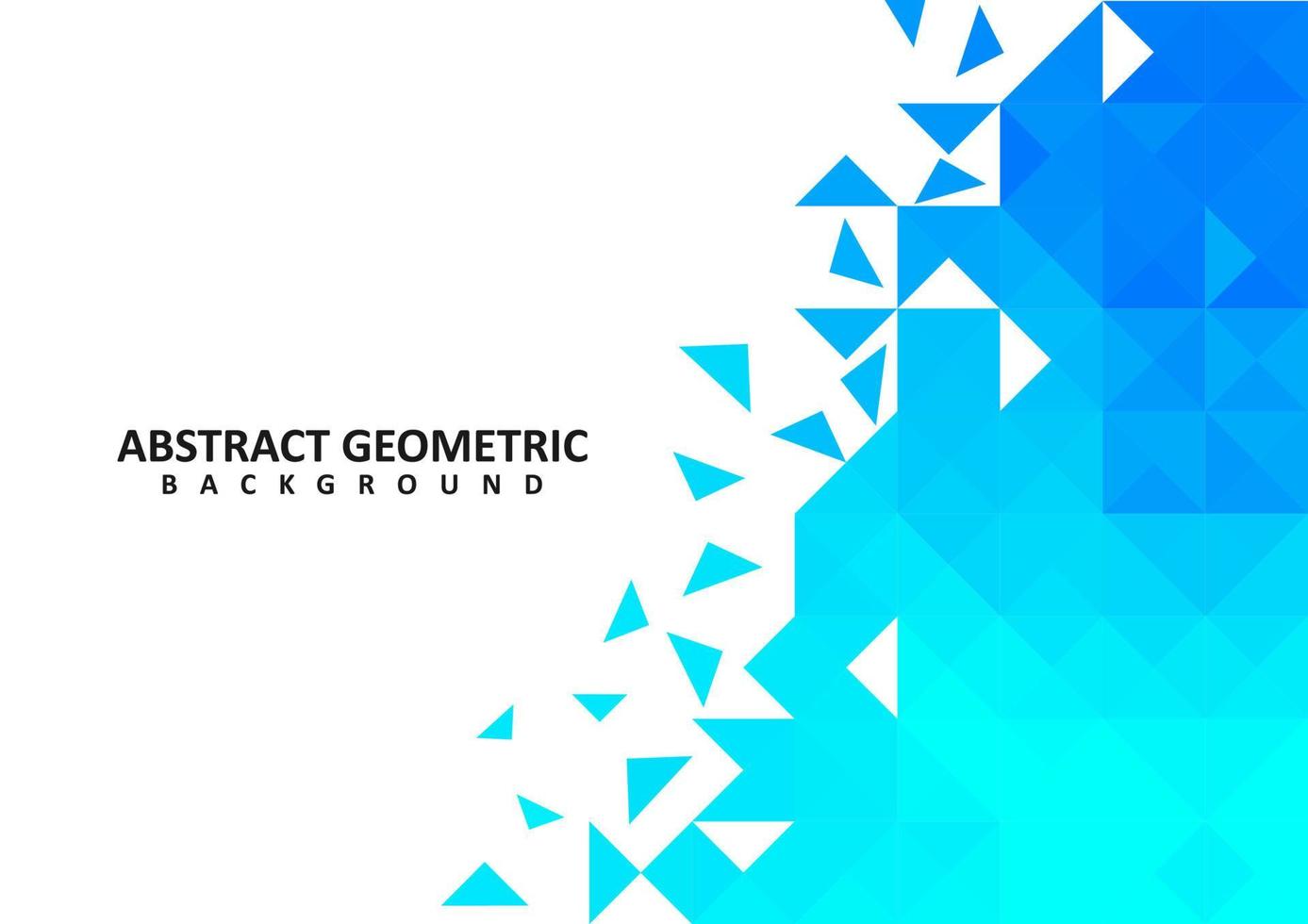 diseño de fondo de vector geométrico azul abstracto