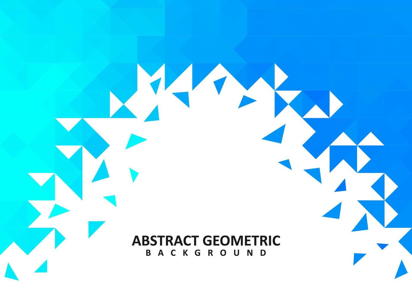 Abstract blue geometric vector background design