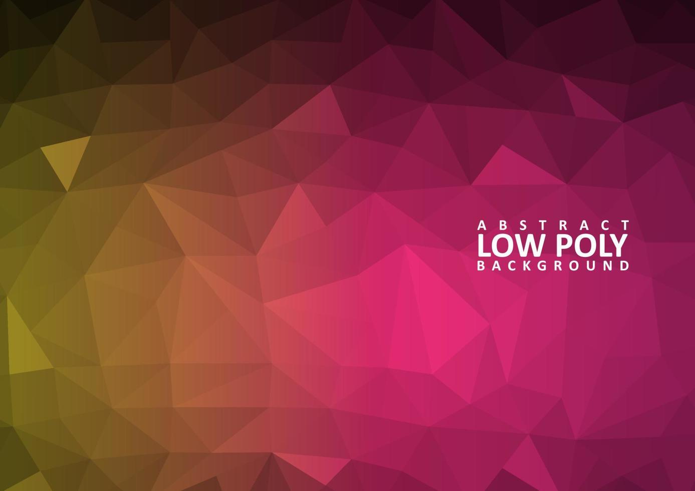 abstract low poly background with triangle shapes vector