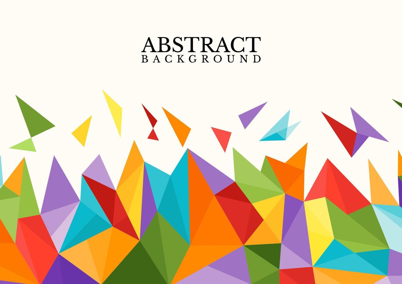 Abstract colorful geometric vector background