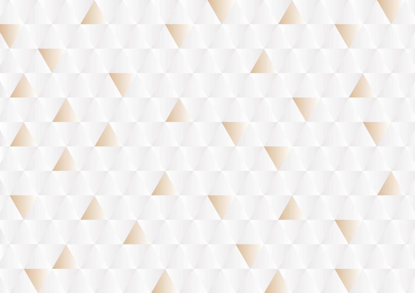 Abstract white and gold geometric background vector