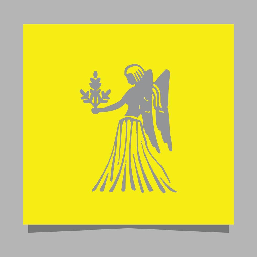 zodiaco astrología horóscopo tarjeta vector ilustración diseño lineal aislado dibujado en papel es perfecto para símbolos e iconos elegantes plantilla de horóscopo esotérico para cartel de impresión de pared