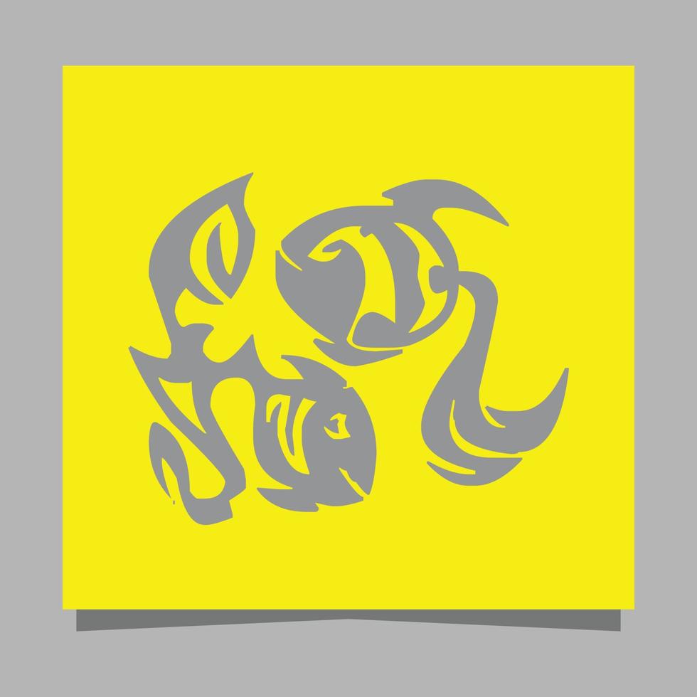 zodiaco astrología horóscopo tarjeta vector ilustración diseño lineal aislado dibujado en papel es perfecto para símbolos e iconos elegantes plantilla de horóscopo esotérico para cartel de impresión de pared