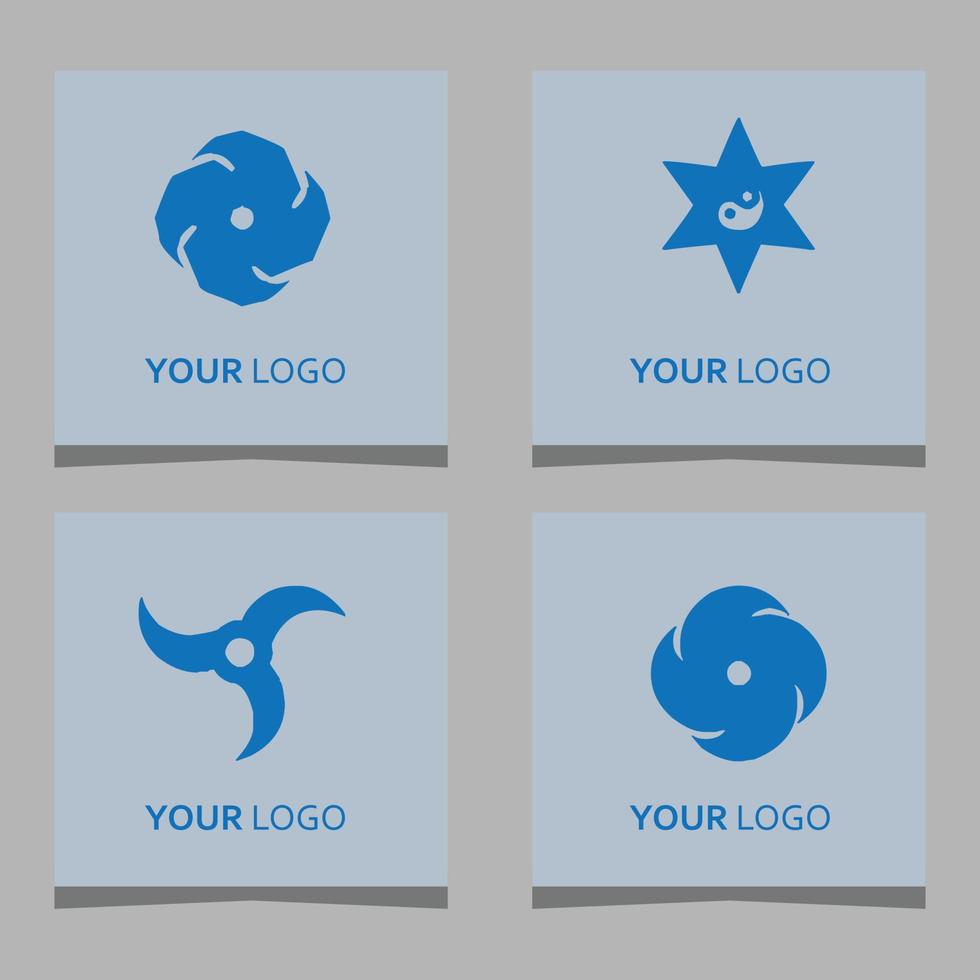 la ilustración del vector del logotipo de shuriken dibujada en el vector de papel es muy adecuada para logotipos, carteles, pancartas y otros