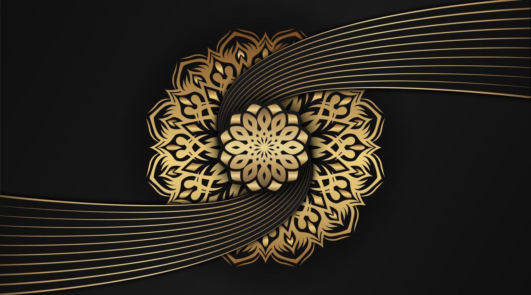 luxury background, black and gold vector