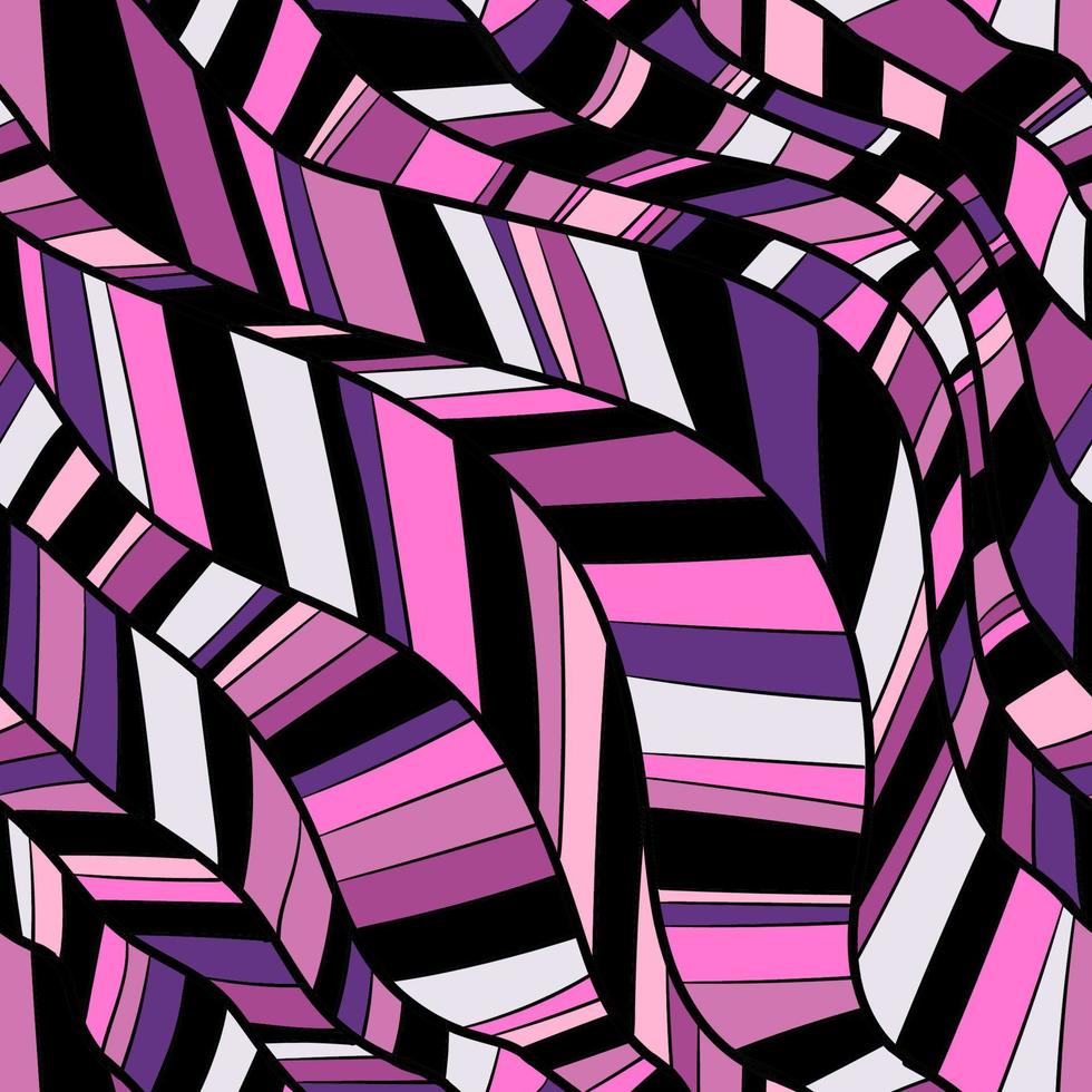 Seamless background with waves. Freehand illustration vector