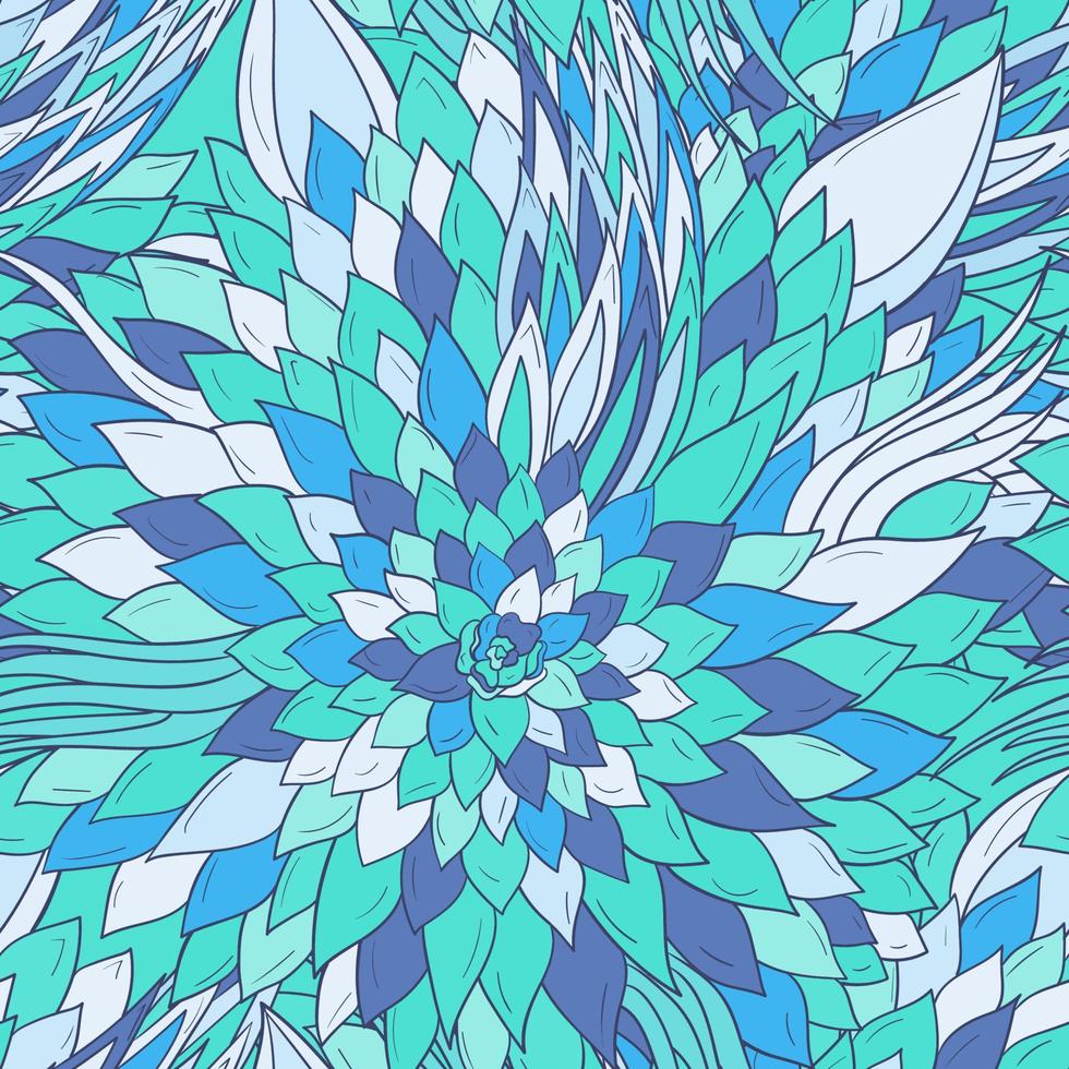 Seamless geometric pattern with flowers vector