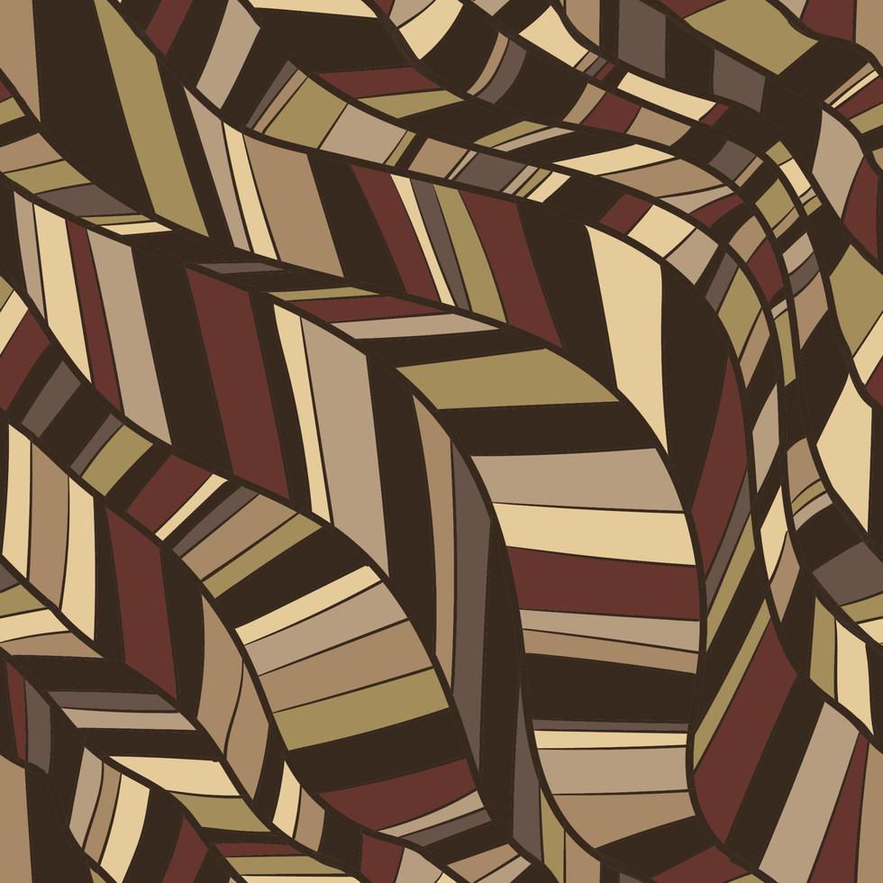 Seamless background with waves. Freehand illustration vector