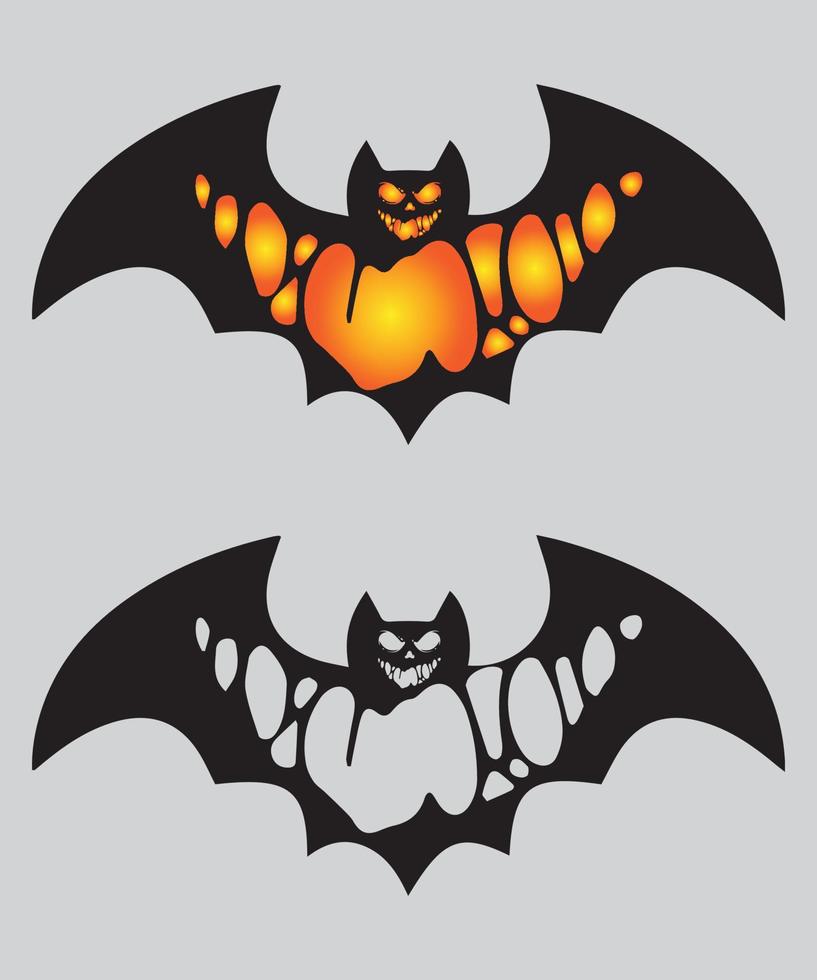 Scary Bat Halloween Bat Vector