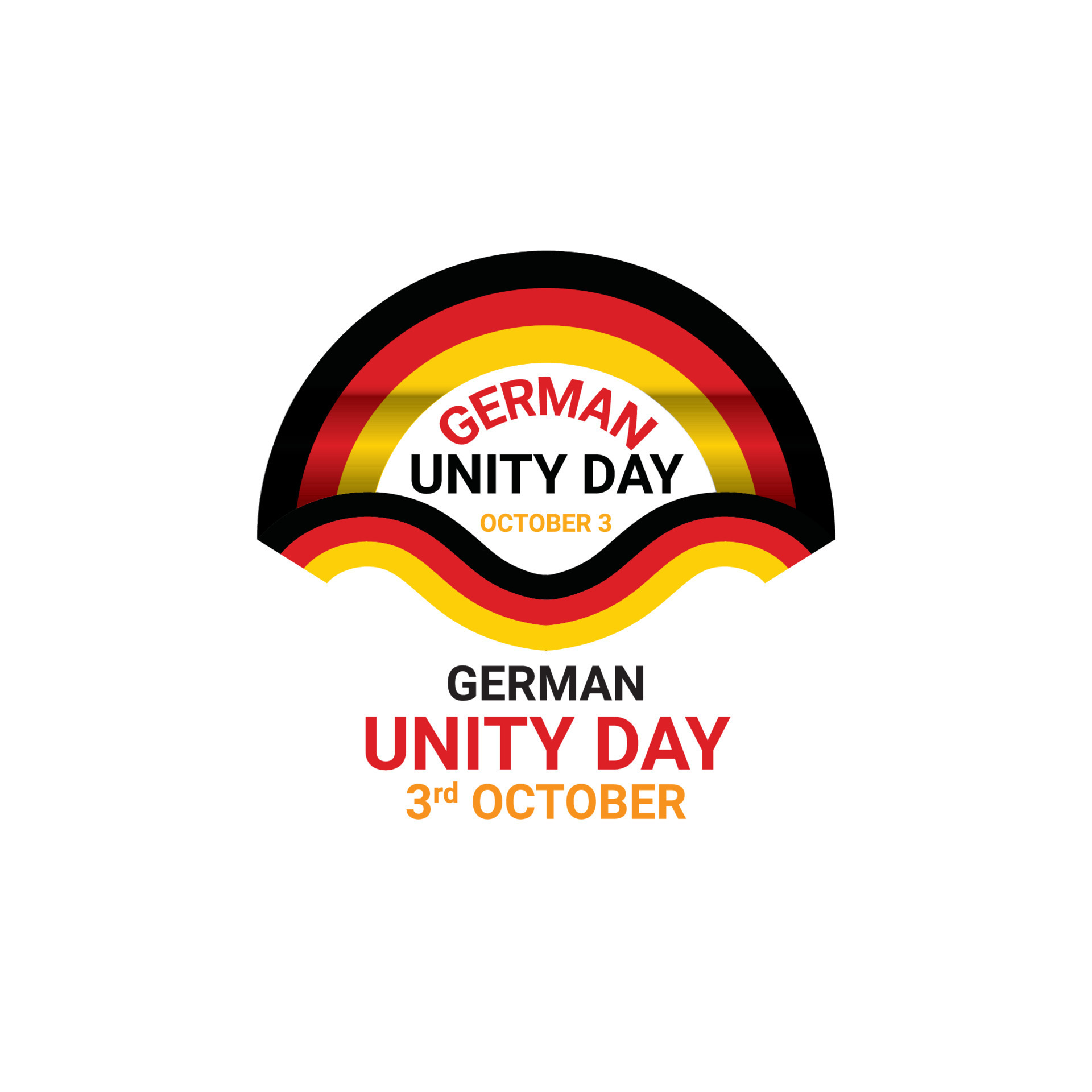 German Unity Day 3rd October Vector 11512817 Vector Art at Vecteezy