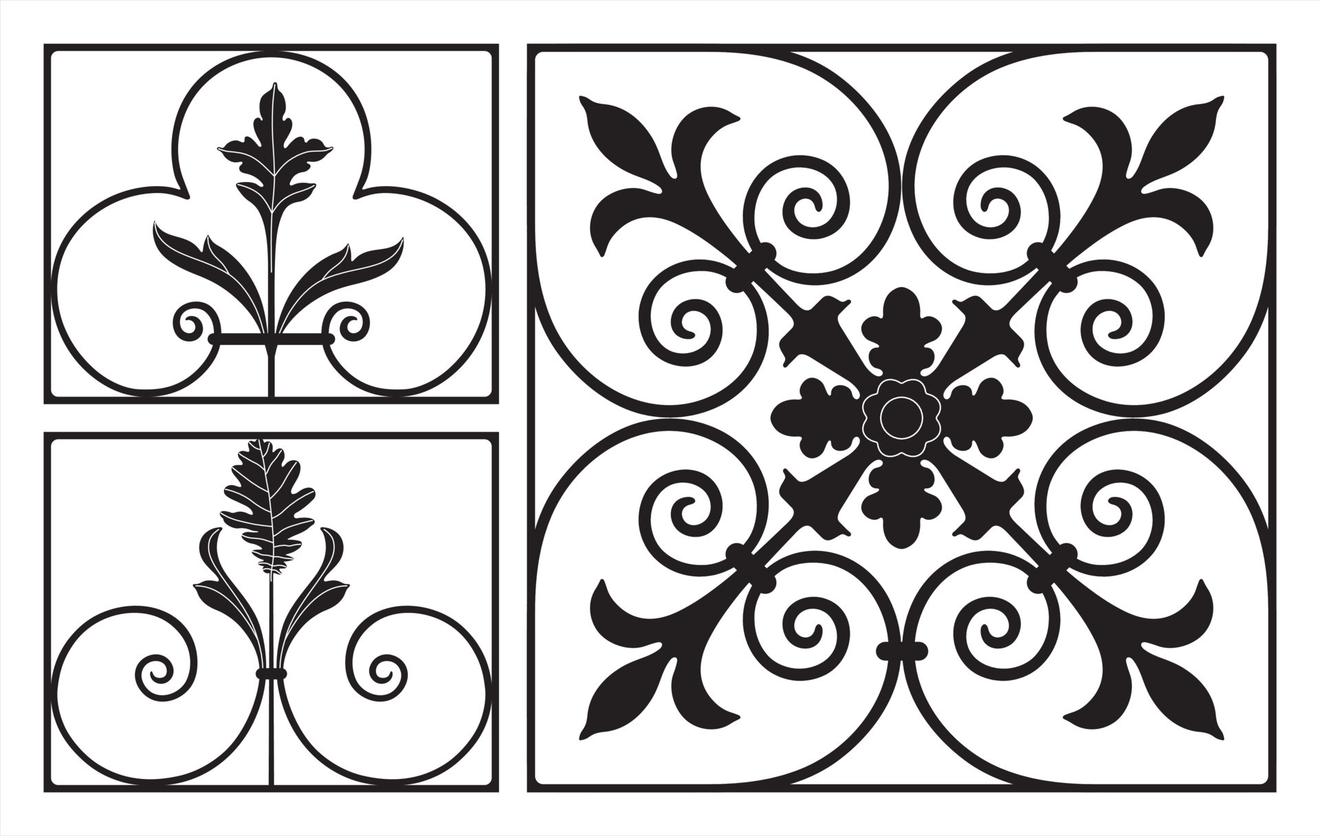 Wrought iron ornament 11512950 Vector Art at Vecteezy