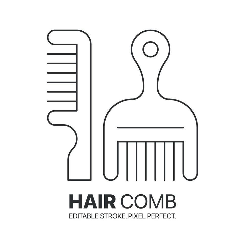 Hair Comb icon and logo. Barber and Hairdresser Comb symbol 11513097