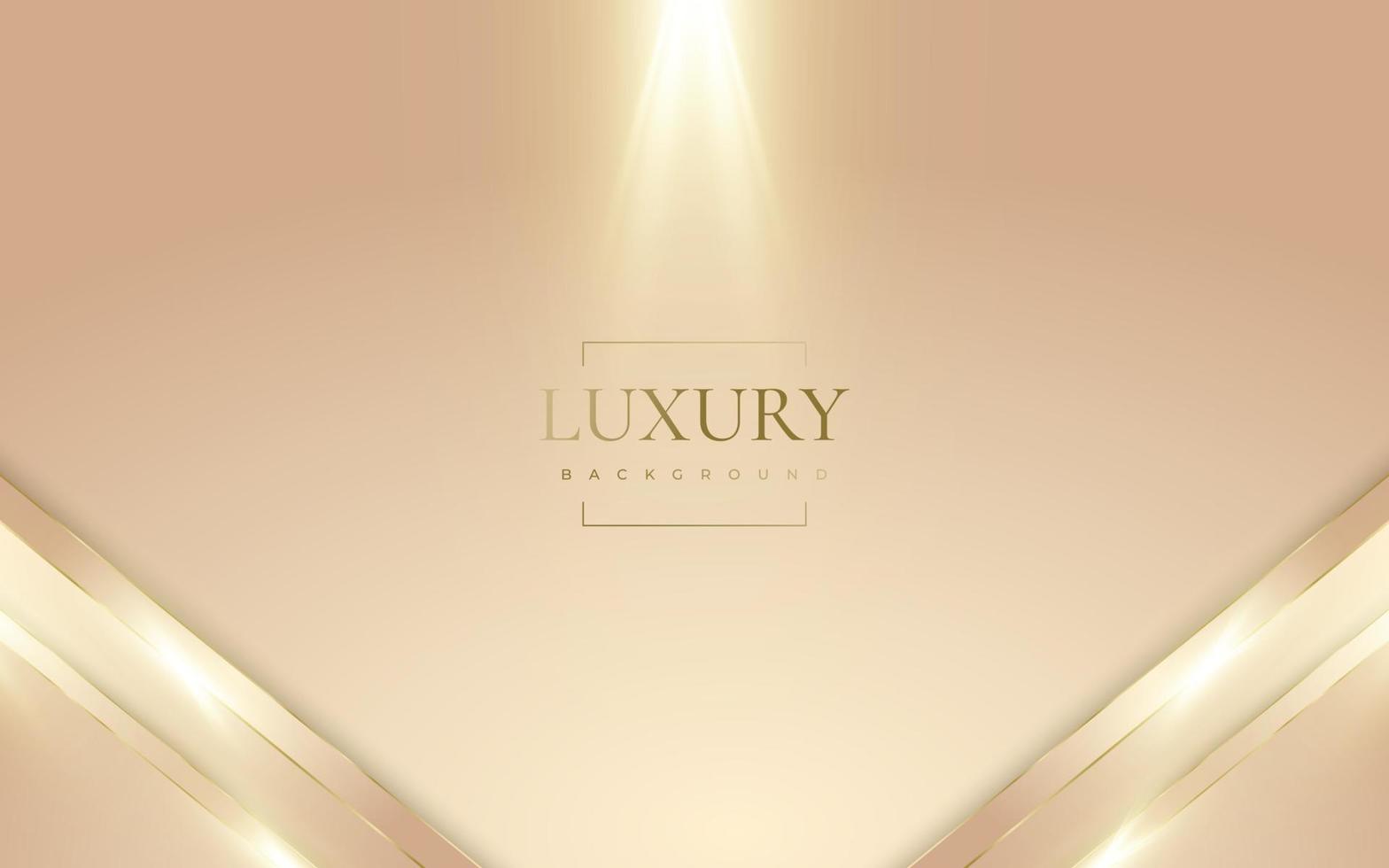 Abstract Luxury Gold Background with Light Rays Effect vector