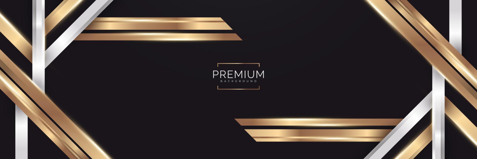 Abstract White, Black and Gold Luxury Background. Elegant Premium Background with Paper Cut Style vector