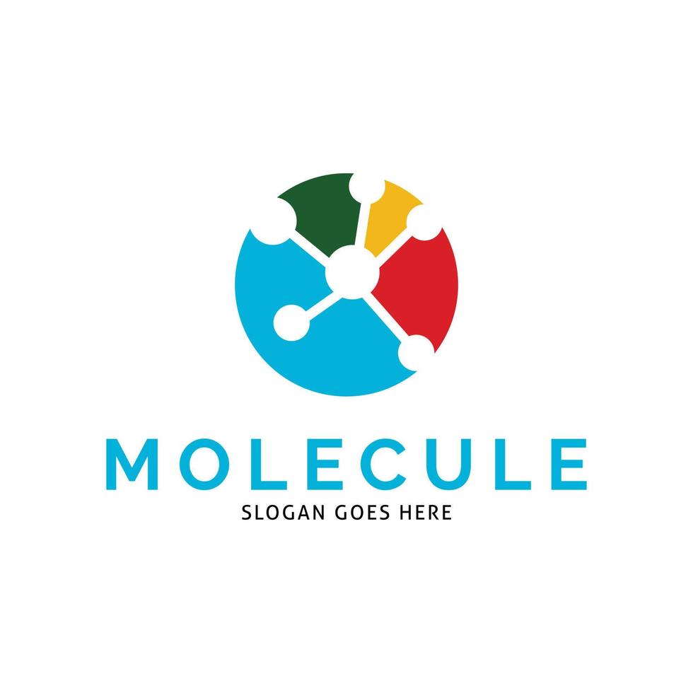 Molecule Atom Icon Vector Logo Template Illustration Design