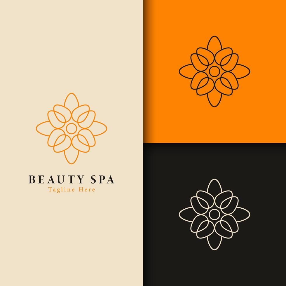 vector de logotipo de spa y belleza