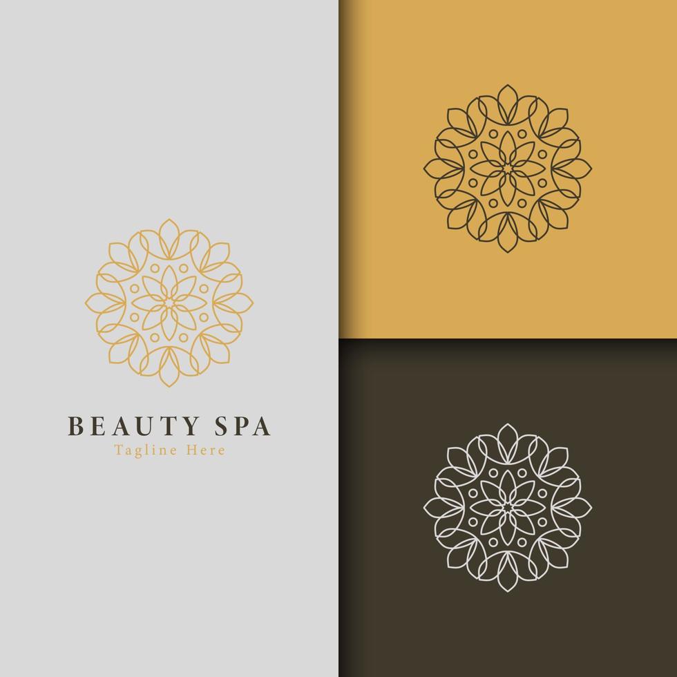 vector de logotipo de spa y belleza