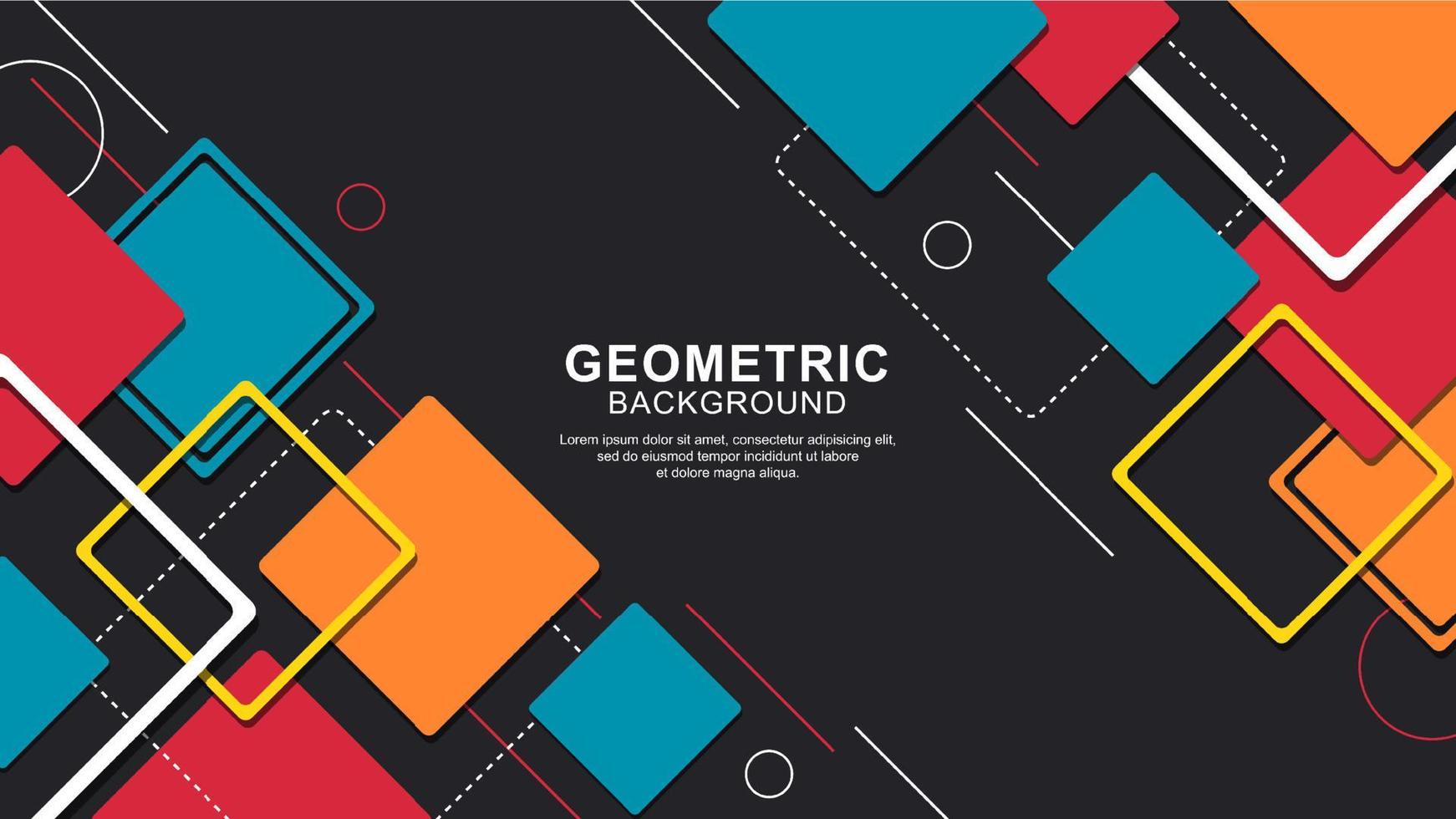 Geometric shape background with modern design vector