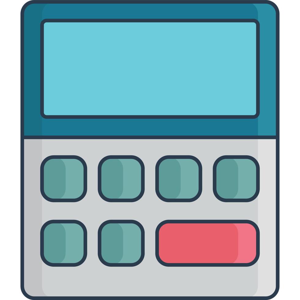 electronic claculator icon vector