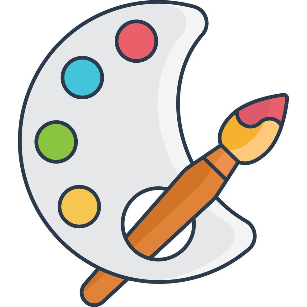 Color palette icon vector