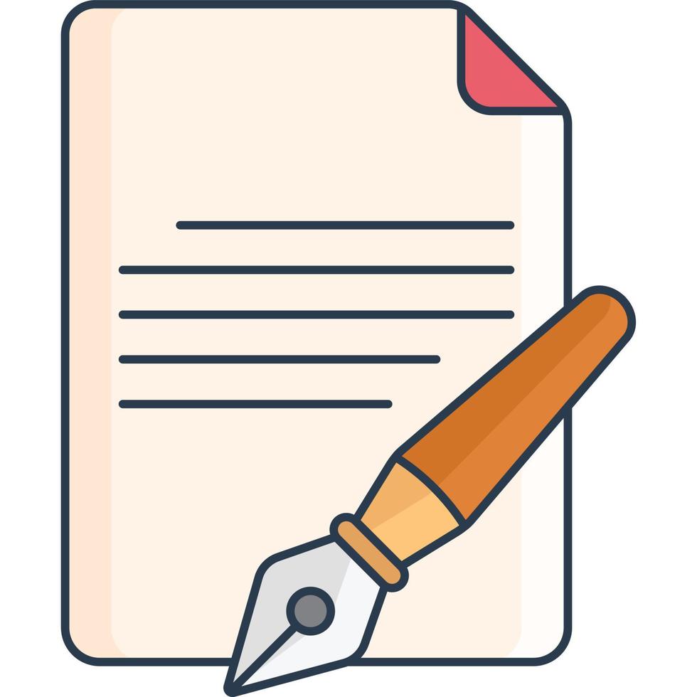 paper writing icon vector