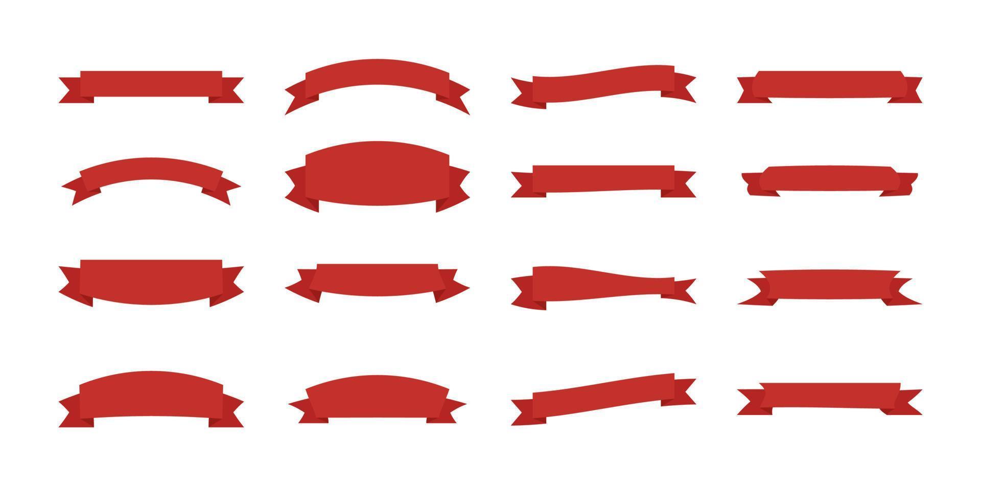 cinta de venta roja e ilustración de vector plano de concepto de etiqueta de banner simple.