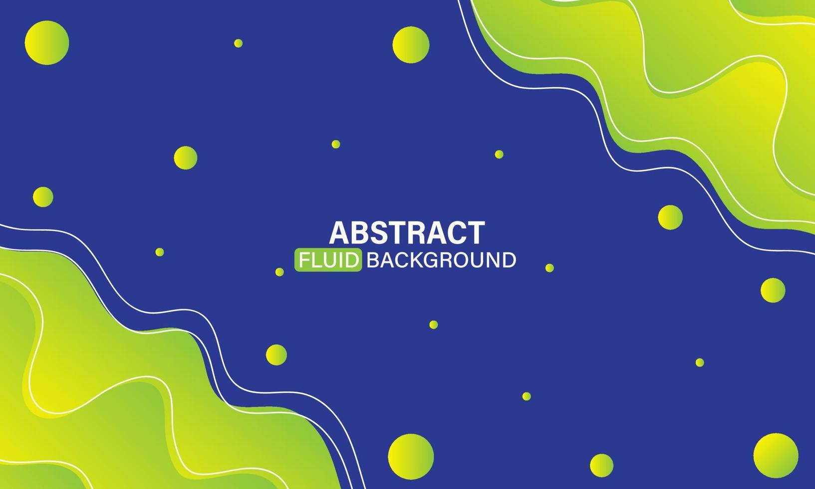 Green abstract liquid background vector