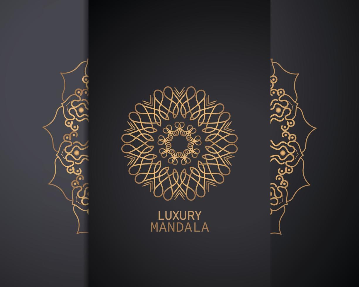 Luxury mandala background with golden arebesque pattern east style ornament elegant invitation wedding card, invite, backdrop cover banner, luxury style vector illustration design colorful