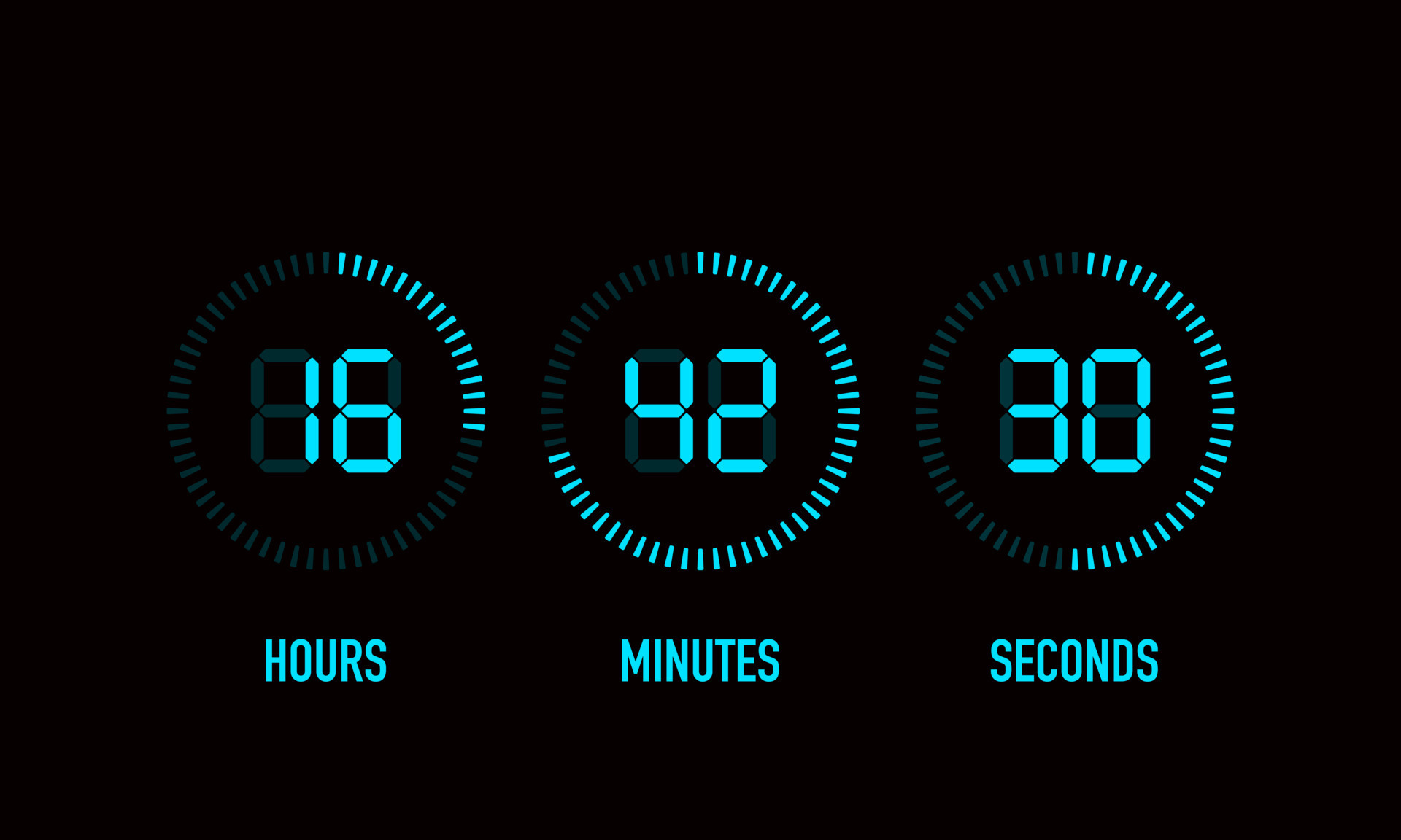 Hours and seconds cheap
