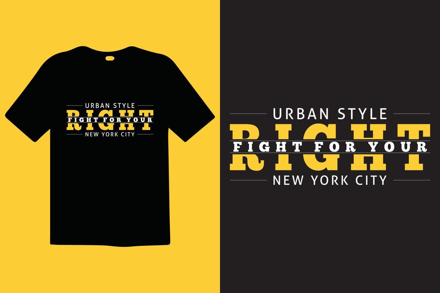 Fight For Your Right premium vector and typography lettering quotes. T-shirt design. Inspirational and motivational words. Stylish t-shirt and apparel trendy design, print, vector illustration.