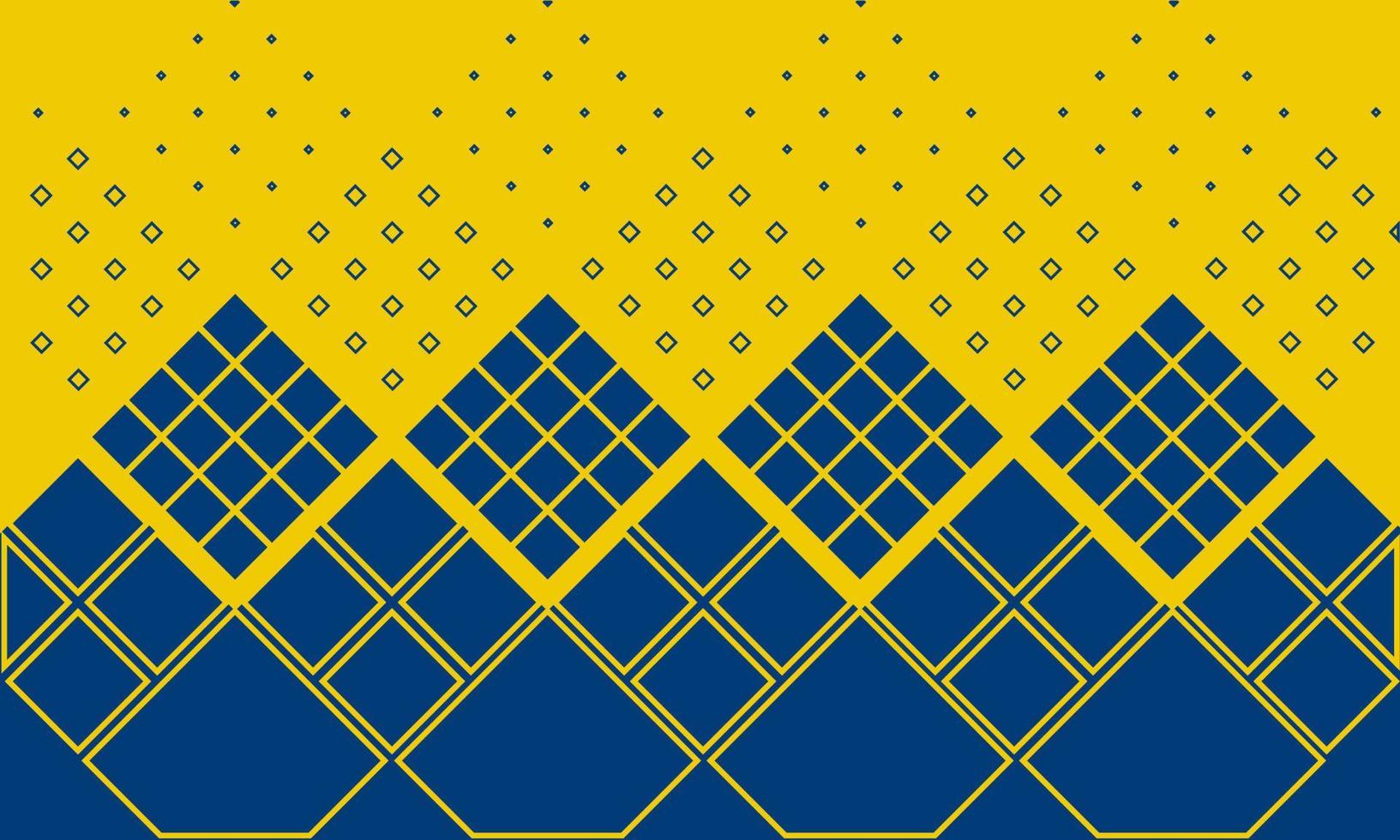 Modern futuristic graphic abstract background. Yellow background with squares and lines. Vector abstract background texture design, bright poster, yellow and blue background banner Vector illustration
