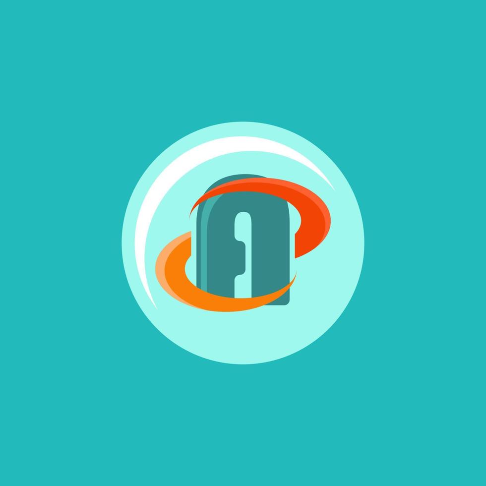 simple logo with letter A concept vector