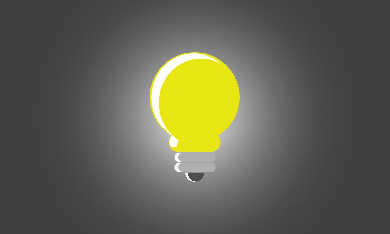 glowing lamp Incandescent lamps. Vector