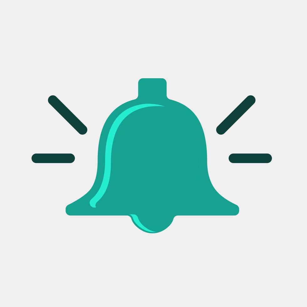 Notification bell icon. Blue warning bells vibrate to alert upcoming schedules. vector