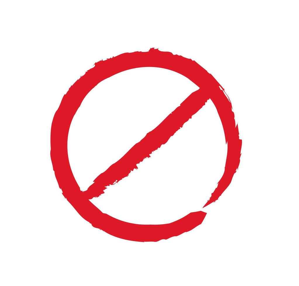 Prohibition ban icon. vector illustration